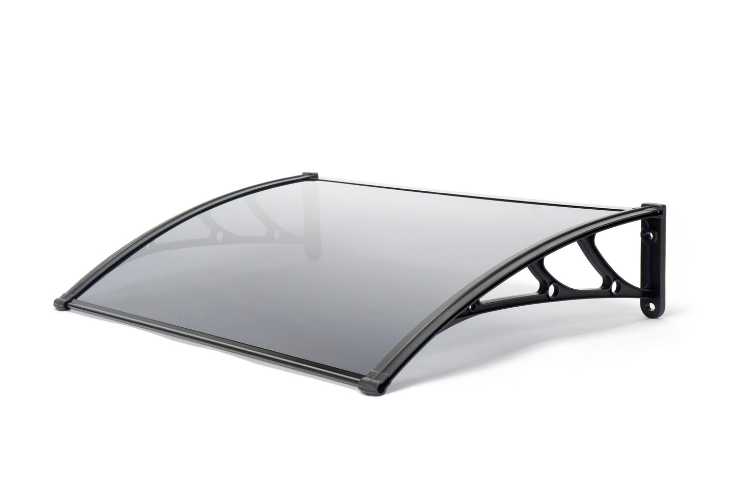 Easy Fit 1m Tinted Door Canopy – UV-Stabilised, Weatherproof Cover with Durable Brackets | White & Black
