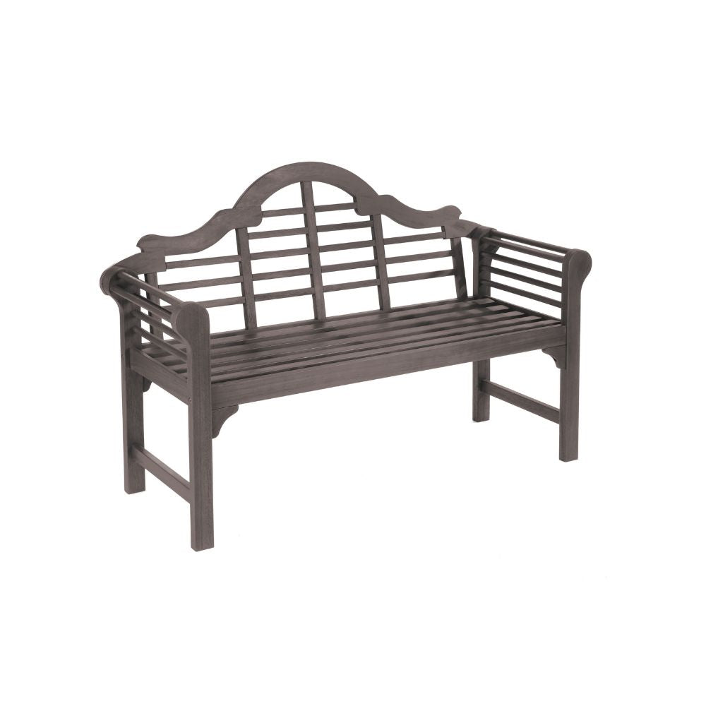 Lutyens Style Garden Bench – Sustainable Acacia Hardwood Outdoor Seat in Chestnut, White or Natural Finish