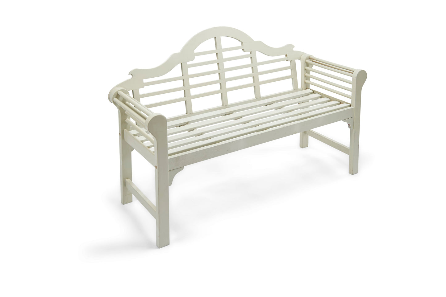 Lutyens Style Garden Bench – Sustainable Acacia Hardwood Outdoor Seat in Chestnut, White or Natural Finish