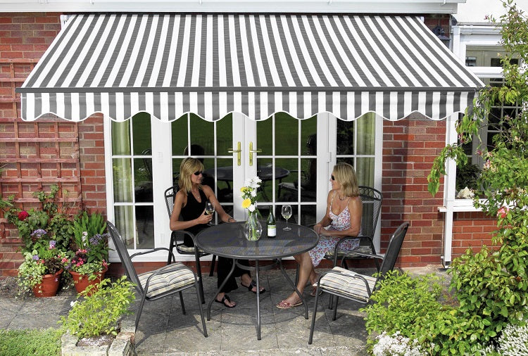 Easy Fit Greenhurst Kensington Patio Awning – Easy Fit Retractable Garden Canopy | 2.5m, 3m & 3.5m