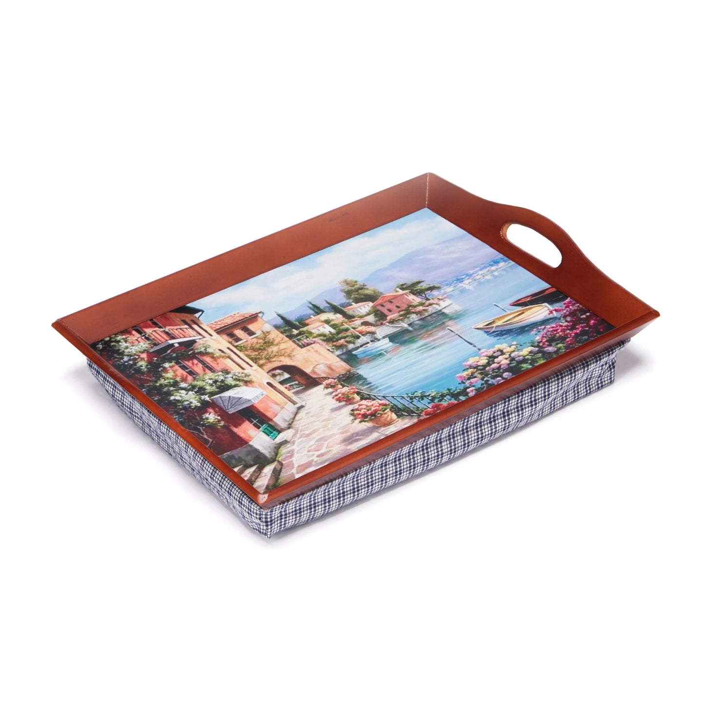 Set of 2 Padded Lap Trays – Comfortable Cushioned Trays for Eating, Reading & Working