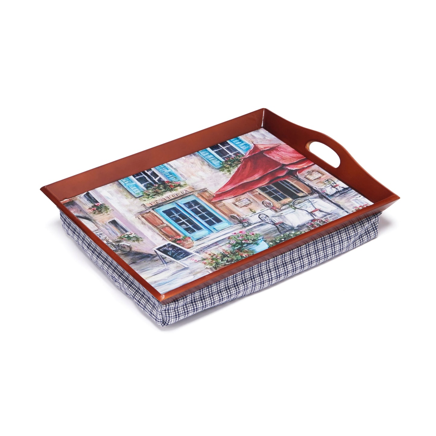 Set of 2 Padded Lap Trays – Comfortable Cushioned Trays for Eating, Reading & Working