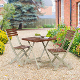 Two-Tone Burley Hardwood 3-Piece Bistro Set