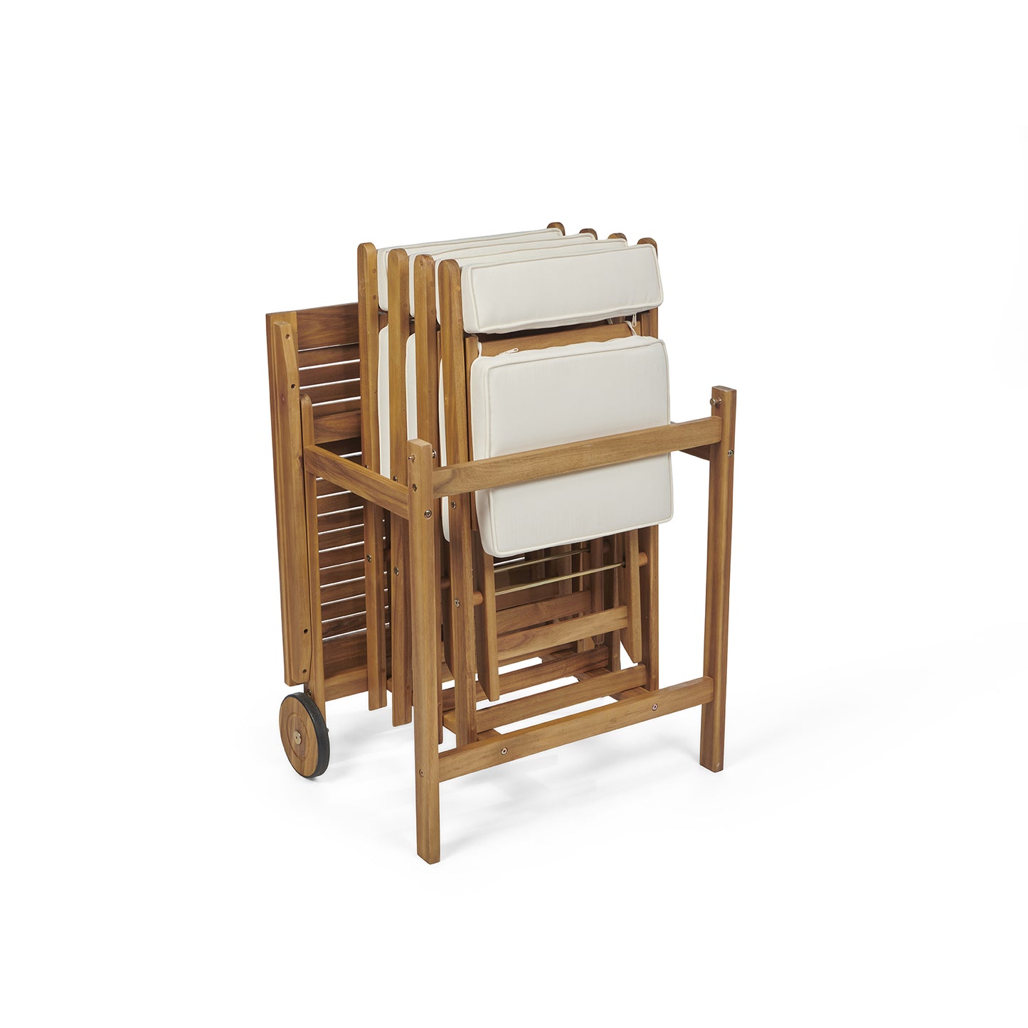 Seaford Portable Stowaway Outdoor Dining Set – FSC Acacia Wood