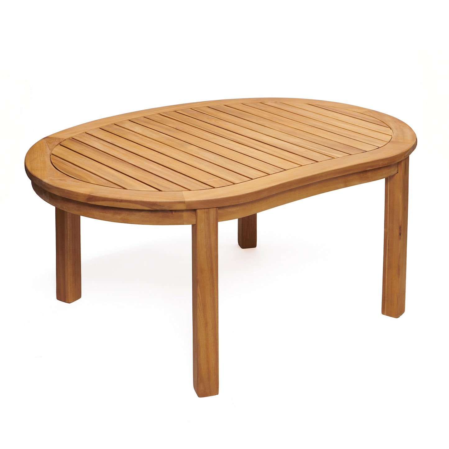 Banana-Shaped Wooden Table – Available in Natural and Sage Green