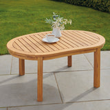 Banana-Shaped Wooden Table – Available in Natural and Sage Green