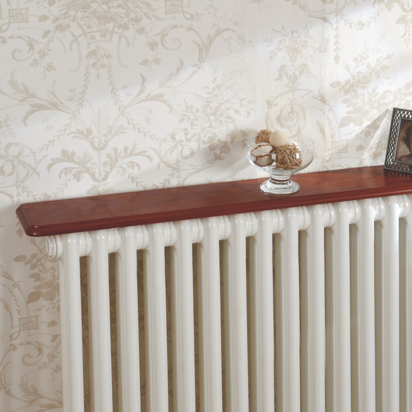 Easy Fit Radiator Shelves – No-Drill Installation in White or Oak Finish