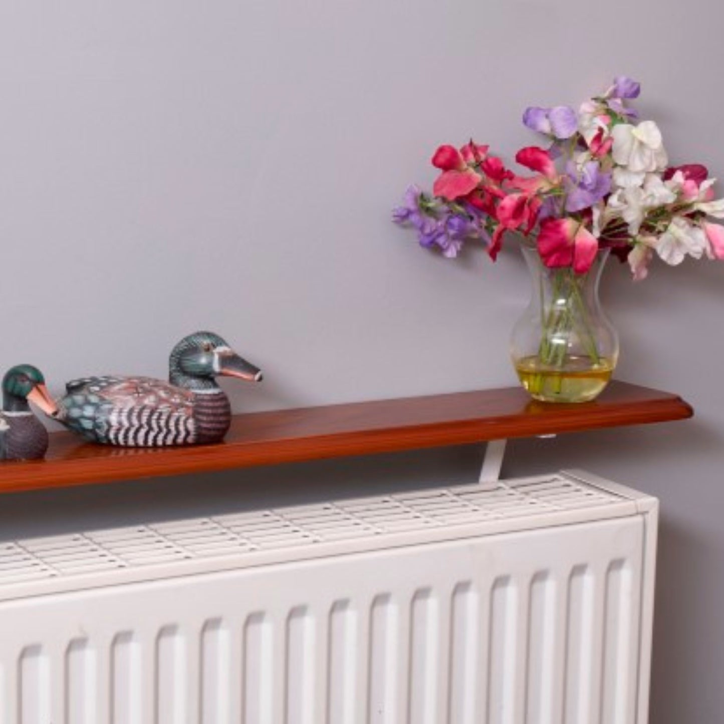 Easy Fit Radiator Shelves – No-Drill Installation in White or Oak Finish