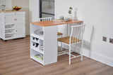 Space-Saving Bistro Dining Set for Two with Built-In Storage & Wine Rack