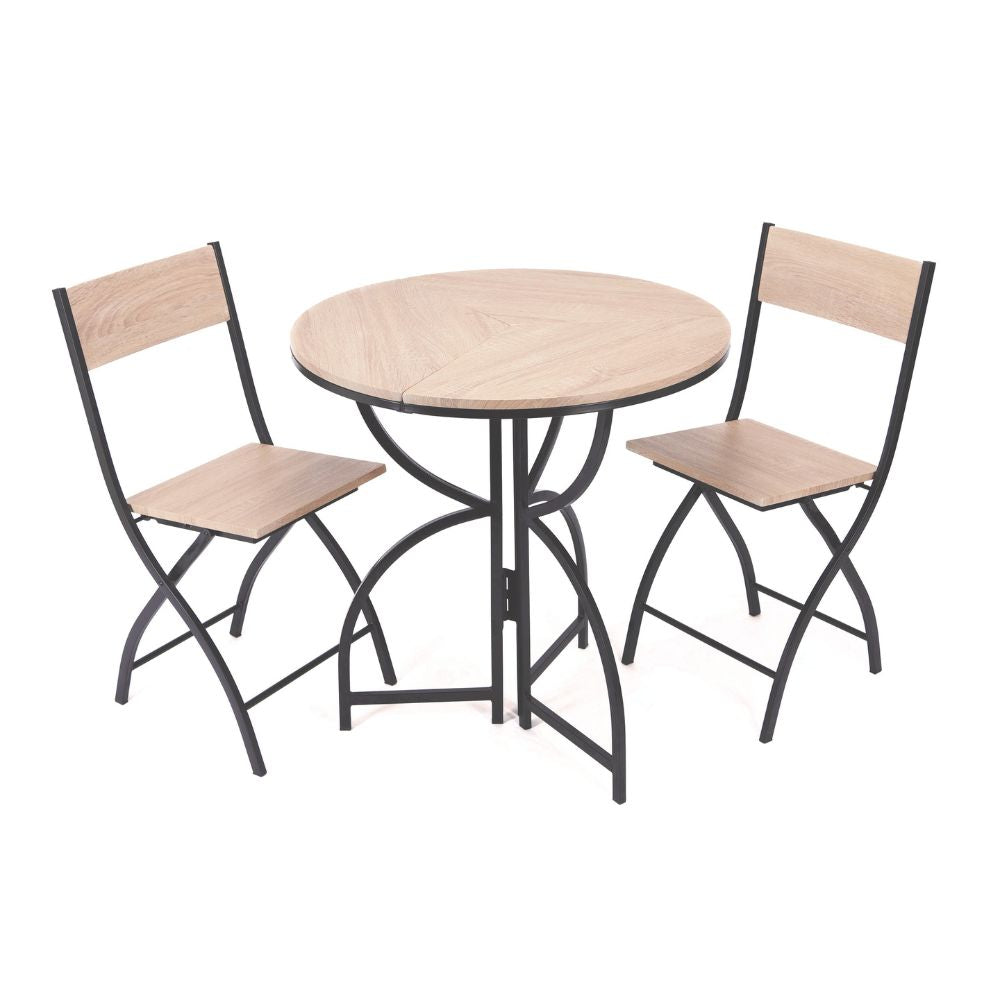 Folding Bistro Table and Chairs Set – Space-Saving Dining Solution for 2