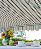 Easy Fit Greenhurst Ascot Patio Awning – Easy Fit Retractable Sun Canopy | 2.5m, 3m & 3.5m Widths