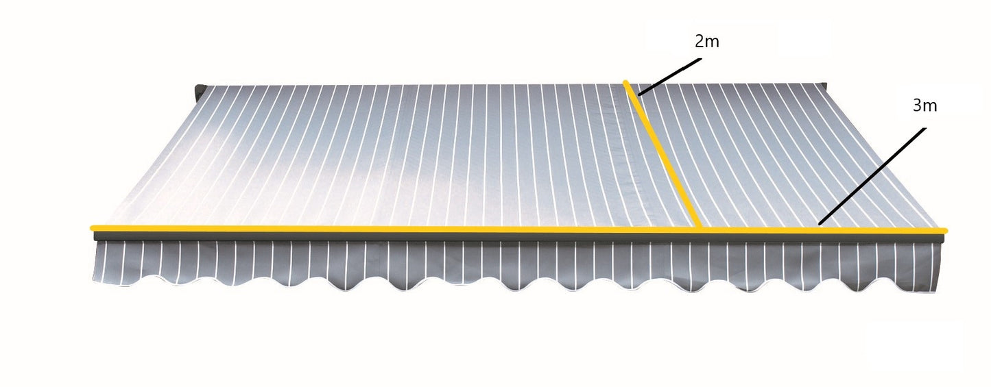 Easy Fit Greenhurst Berkeley Patio Awning – Retractable Outdoor Sunshade | 2.5m, 3m & 3.5m Widths