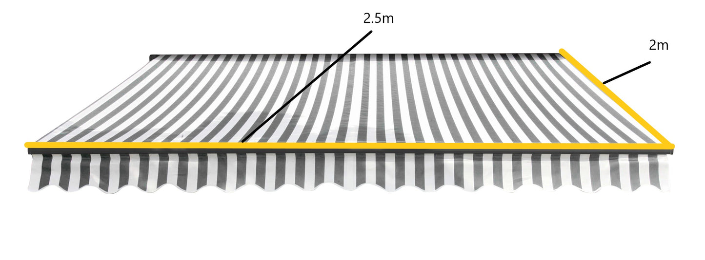 Easy Fit Greenhurst Kensington Patio Awning – Easy Fit Retractable Garden Canopy | 2.5m, 3m & 3.5m