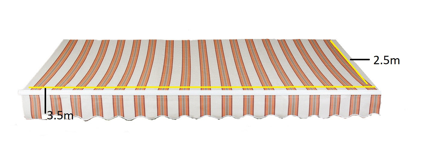 Easy Fit Greenhurst Kingston Patio Awning – Easy Fit Retractable Canopy | 2.5m, 3m & 3.5m Widths