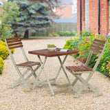 Two-Tone Burley Hardwood 3-Piece Bistro Set