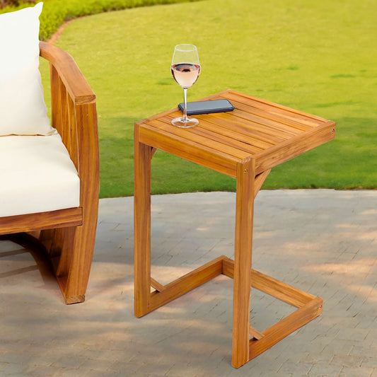 Outdoor Side Table – Patio Table in Natural Oil Finish