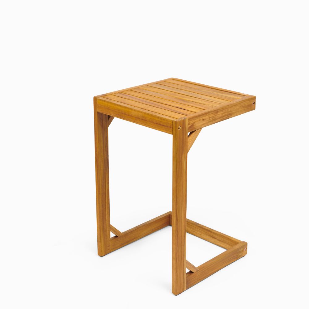 Outdoor Side Table – Patio Table in Natural Oil Finish