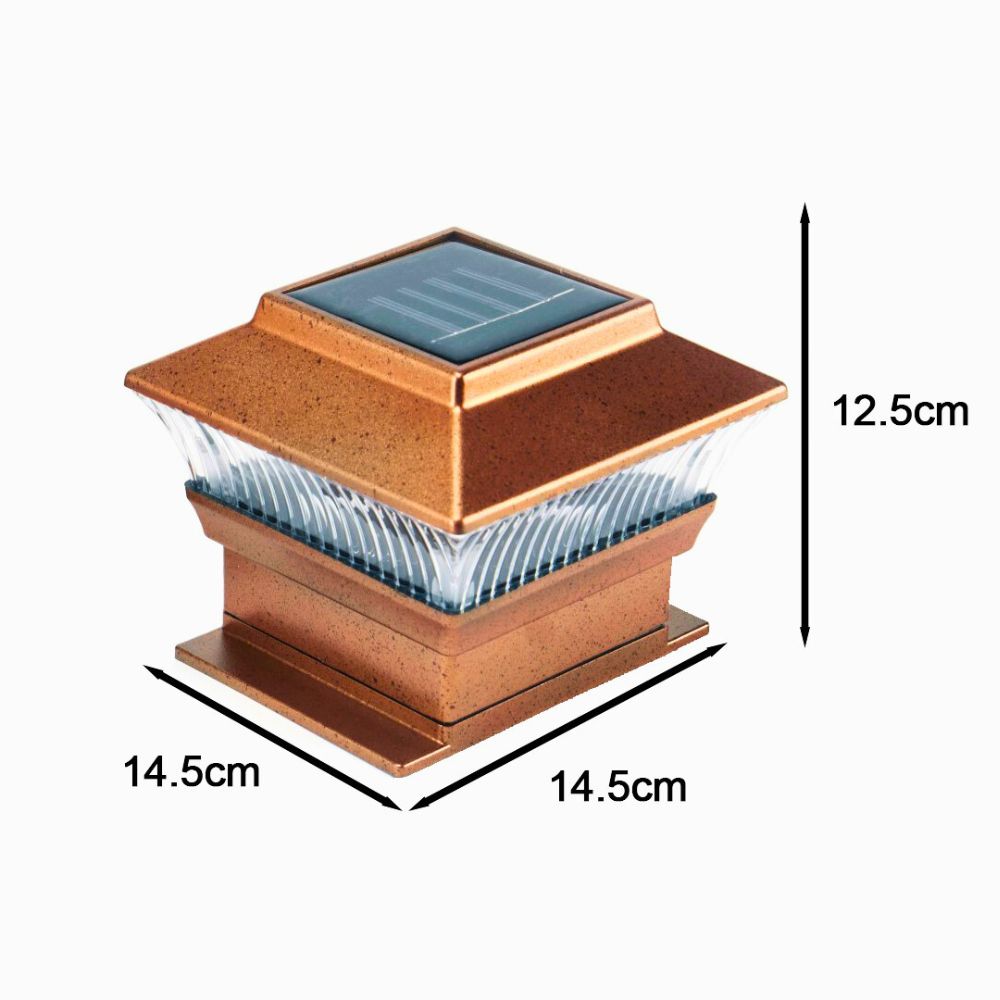Pack of 2 Universal Solar Post Lights – Super Bright Outdoor LED