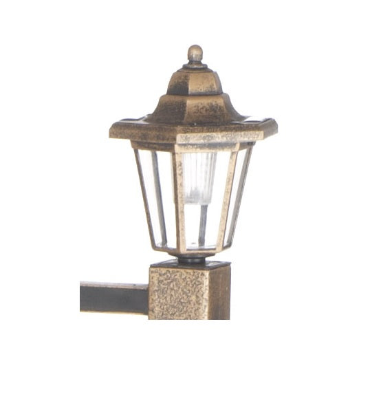 Elegant Bronze Solar Trellis Planter with Lantern – 120cm Height