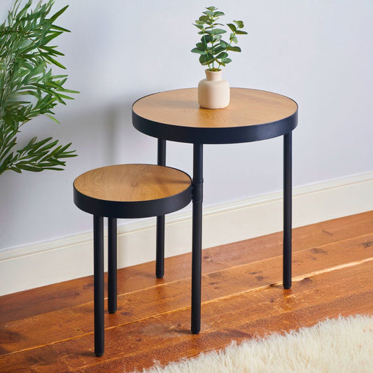 Rotating Dual-Layer Side Table – Space-Saving Modern Accent Table
