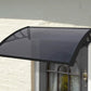 Easy Fit 1m Tinted Door Canopy – UV-Stabilised, Weatherproof Cover with Durable Brackets | White & Black