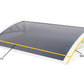 Easy Fit 1m Tinted Door Canopy – UV-Stabilised, Weatherproof Cover with Durable Brackets | White & Black