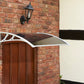 Easy Fit 1m Tinted Door Canopy – UV-Stabilised, Weatherproof Cover with Durable Brackets | White & Black