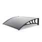 Easy Fit Tinted Door Canopy – UV-Stabilised, Weather-Resistant & Durable | 1.2m Wide | White & Black Colors