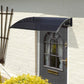 Easy Fit Tinted Door Canopy – UV-Stabilised, Weather-Resistant & Durable | 1.2m Wide | White & Black Colors