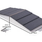 Greenhurst Apex Door Canopy – Weatherproof Engineering Polymers | White & Grey | W108 x D45 x H27cm