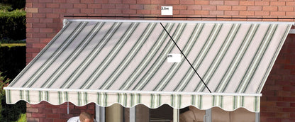 Easy Fit Greenhurst Ascot Patio Awning – Easy Fit Retractable Sun Canopy | 2.5m, 3m & 3.5m Widths