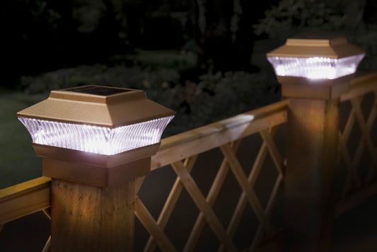 Pack of 2 Universal Solar Post Lights – Super Bright Outdoor LED