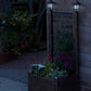 Elegant Bronze Solar Trellis Planter with Lantern – 120cm Height