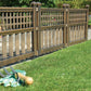 Pack of 4 Bronze Decorative Garden Fence Panels – Easy Fit Lawn & Border Edging (240cm Total)