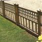 Pack of 4 Bronze Decorative Garden Fence Panels – Easy Fit Lawn & Border Edging (240cm Total)