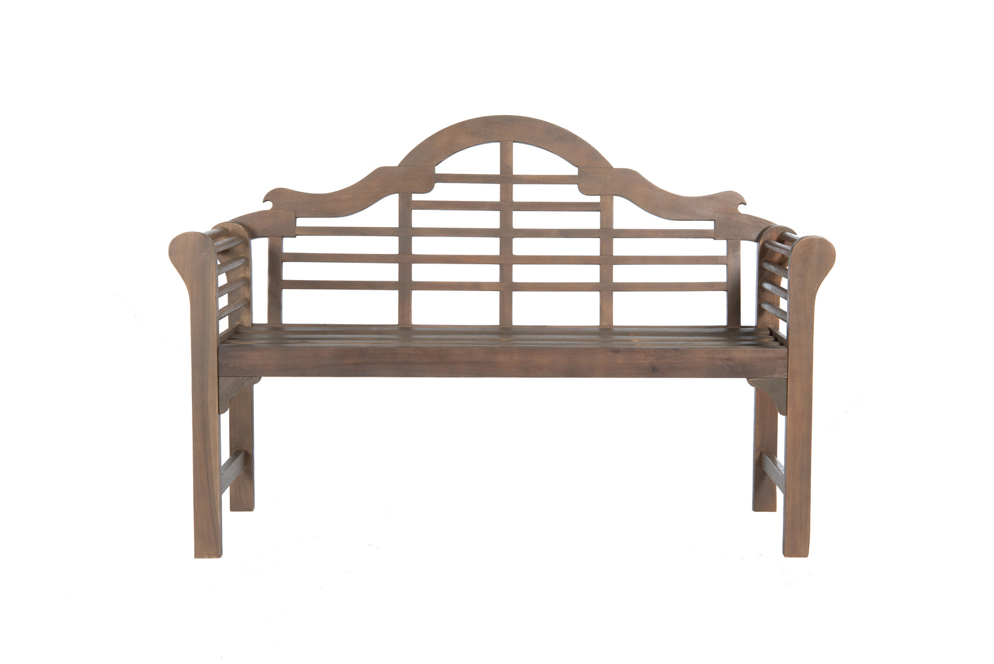 Lutyens Style Garden Bench – Sustainable Acacia Hardwood Outdoor Seat in Chestnut, White or Natural Finish