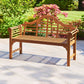 Lutyens Style Garden Bench – Sustainable Acacia Hardwood Outdoor Seat in Chestnut, White or Natural Finish