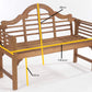 Lutyens Style Garden Bench – Sustainable Acacia Hardwood Outdoor Seat in Chestnut, White or Natural Finish