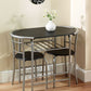 Stylish 2-Seater Compact Dining Set with Storage Shelf – Ideal for Small Spaces
