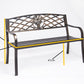 Coalbrookdale 2-Seater Garden Bench – Cast Iron Floral Backrest in Antique Bronze or Satin White