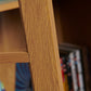 Wood Effect Display Cabinet with Drawer – Adjustable Shelves & Perspex Doors in Oak or Mahogany
