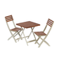 Two-Tone Burley Hardwood 3-Piece Bistro Set