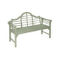 PU Coated Lutyens Style Garden Bench – FSC Acacia Hardwood in Light Grey or Sage Green Finish
