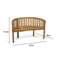Woodfield Curved Garden Bench – FSC Acacia Hardwood, Natural Oil Finish