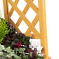 Square Top Wooden Garden Arch with Integrated Planters – Firwood Trellis Frame for Climbing Plants