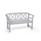 Bewdley Outdoor Garden Bench – Solid Acacia Wood with Pearl White Finish