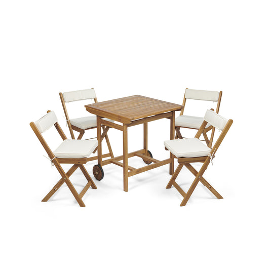 Seaford Portable Stowaway Outdoor Dining Set – FSC Acacia Wood