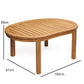 Greenhurst Banana Shaped Wooden Table Natural and Sage Green