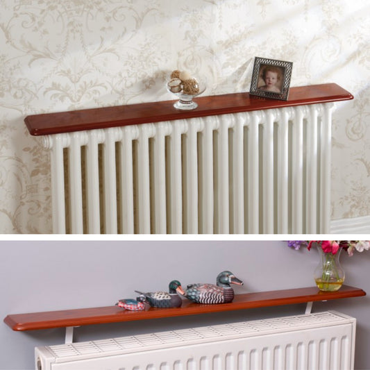 Easy Fit Radiator Shelves – No-Drill Installation in White or Oak Finish