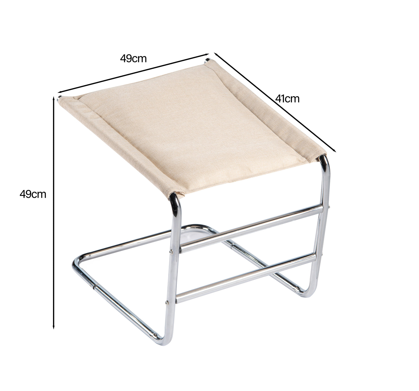 Deluxe & Standard Adjustable Leg Rest – Lightweight Foot Support with Steel or Chrome Frame